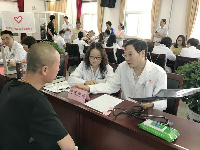 呼吸科主任医师党斌温（右1）在义诊现场.JPG